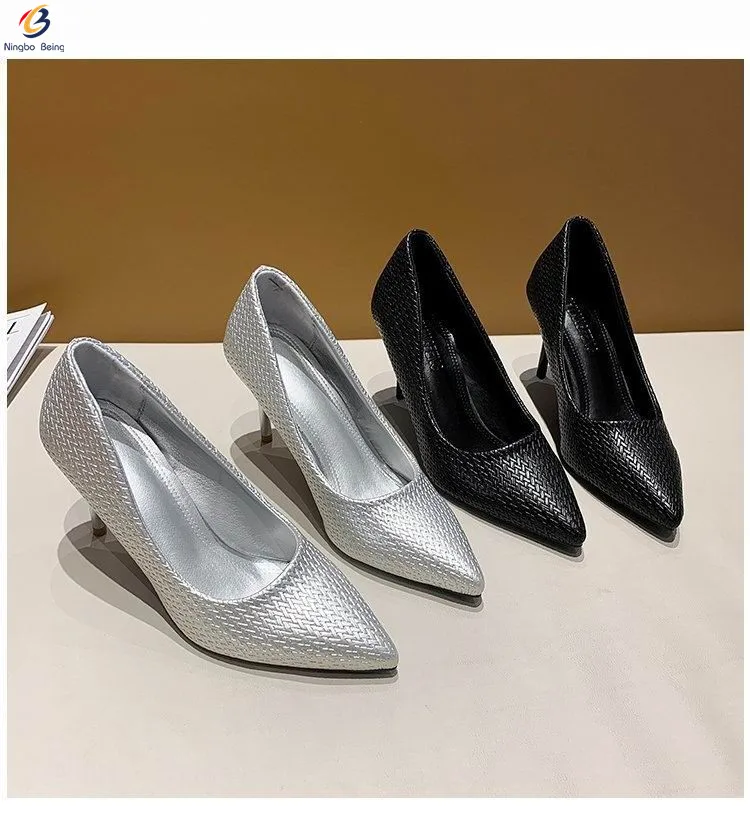 

New arrival pointy toe ladies office shoes pumps high heels shoes for women dress shoes