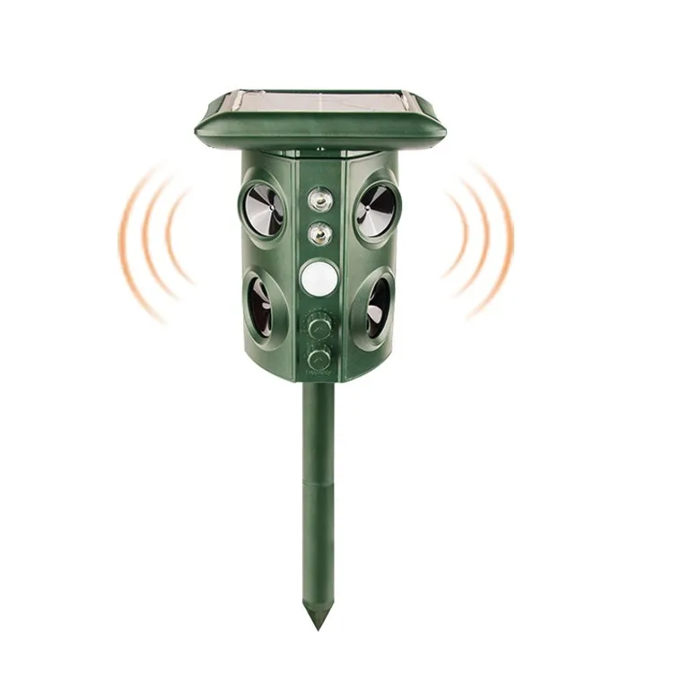 

Solar Animal Repeller Waterproof PIR Sensor Outdoor Garden Anti Cat Dog snake repellent USB Ultrasonics Alarm Drive Repeller