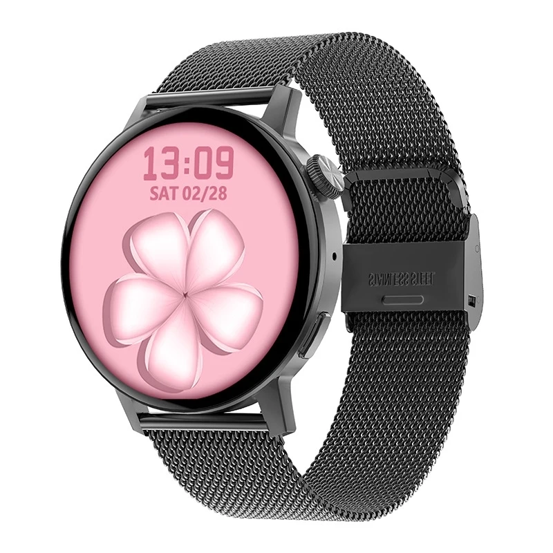 

Wireless Charger DT3 Mini 1.19 inch Steel Watchband Color Screen Smart Watch Waterproof Heart Rate Tracker Watch
