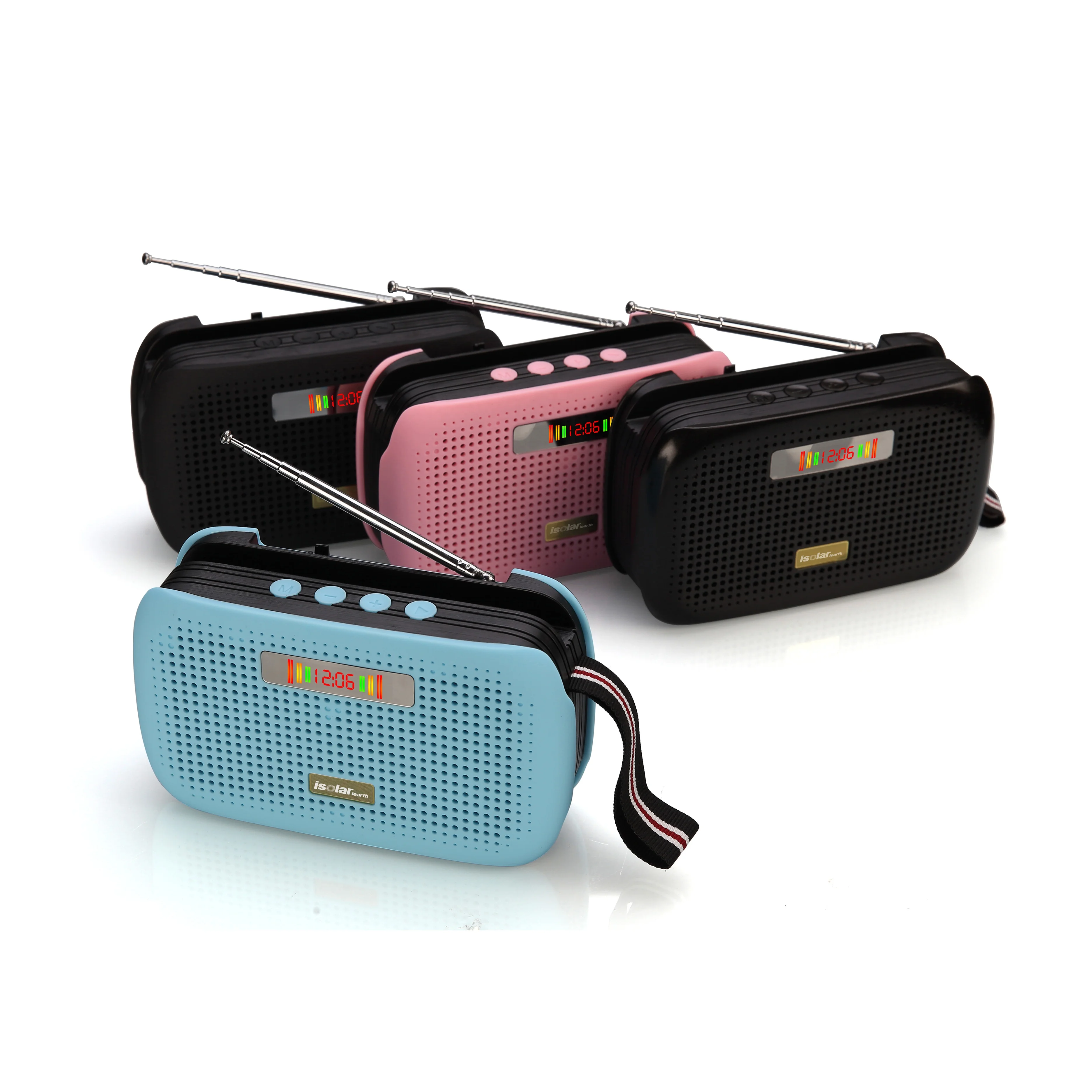 Hot sale portable fm digital display wireless speaker for mobile phone promotion gift - ANKUX.COM