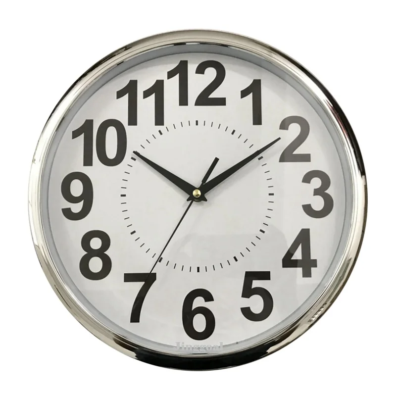 

30 32 35 38 CM 12 13 14 15 16 inch Custom Promotional Silent Plastic Quartz Round Wall Clock