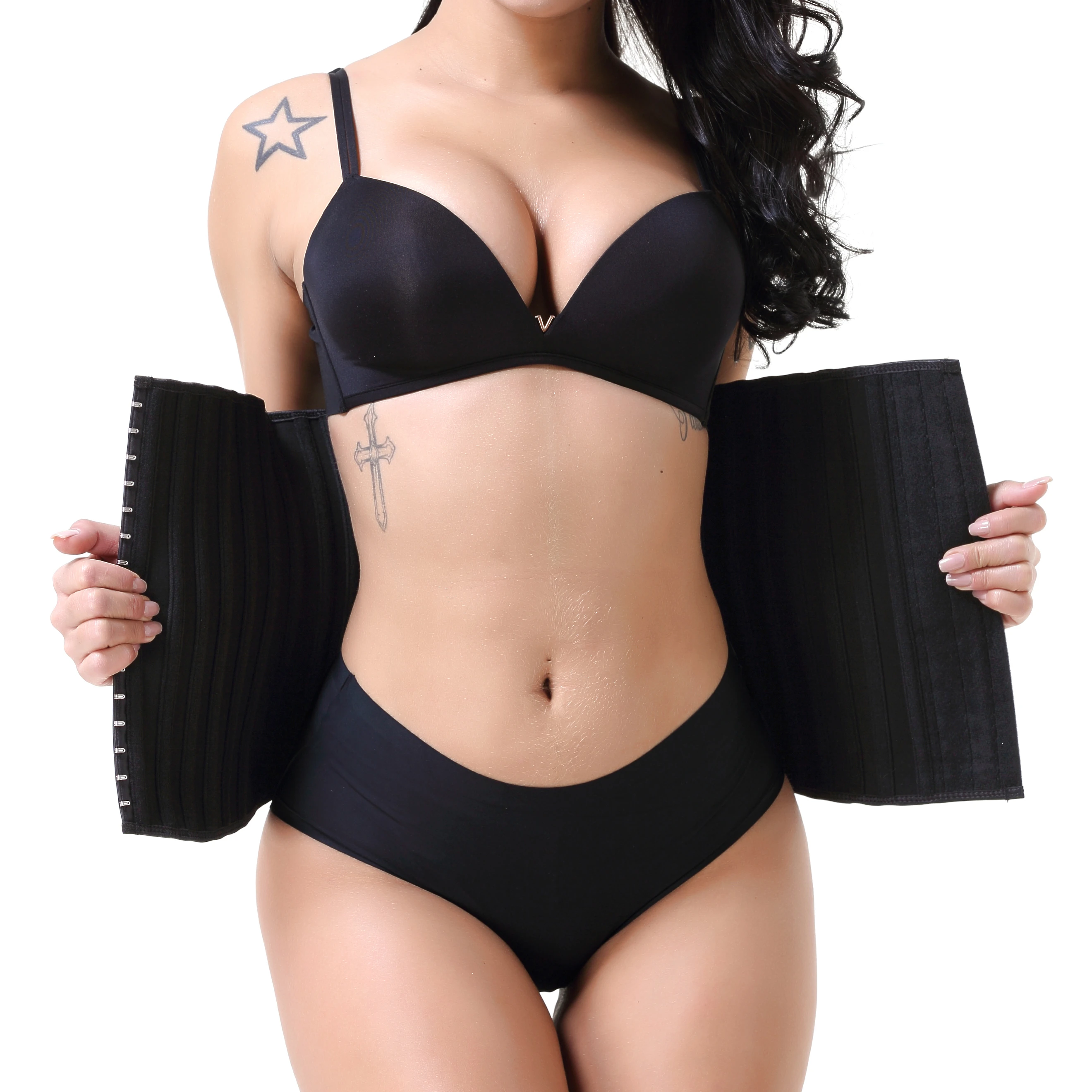 

2021 Ann Cherry Plus Size Underwear Waist Trainer With Steel Bone Body Shaper cutter Shapewear Worsted Latex Matte Corset, Customized color