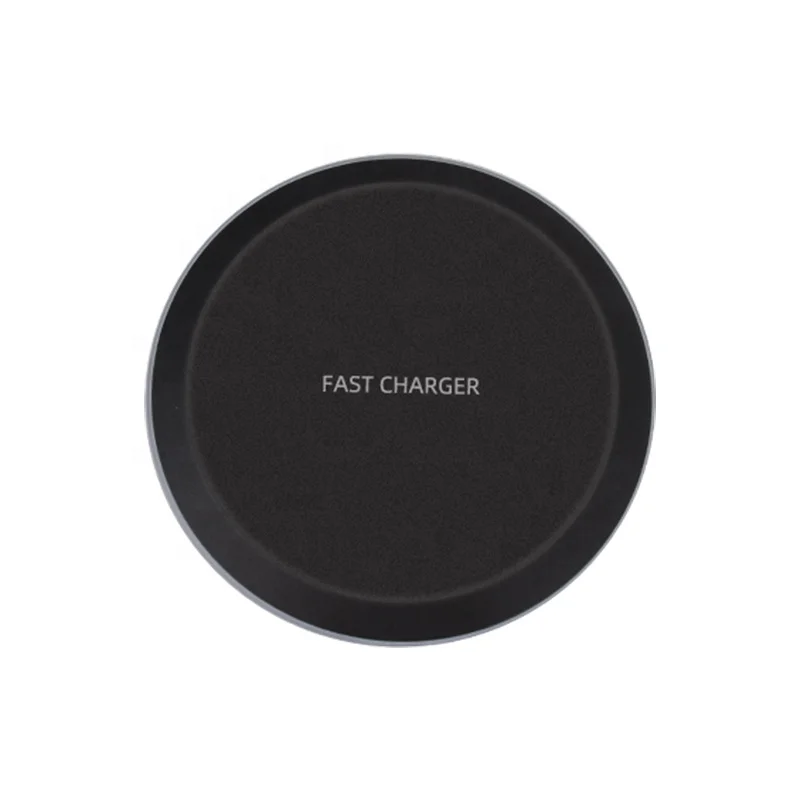 

Round white and black qi 5W 10W wireless chargers station desktop charger