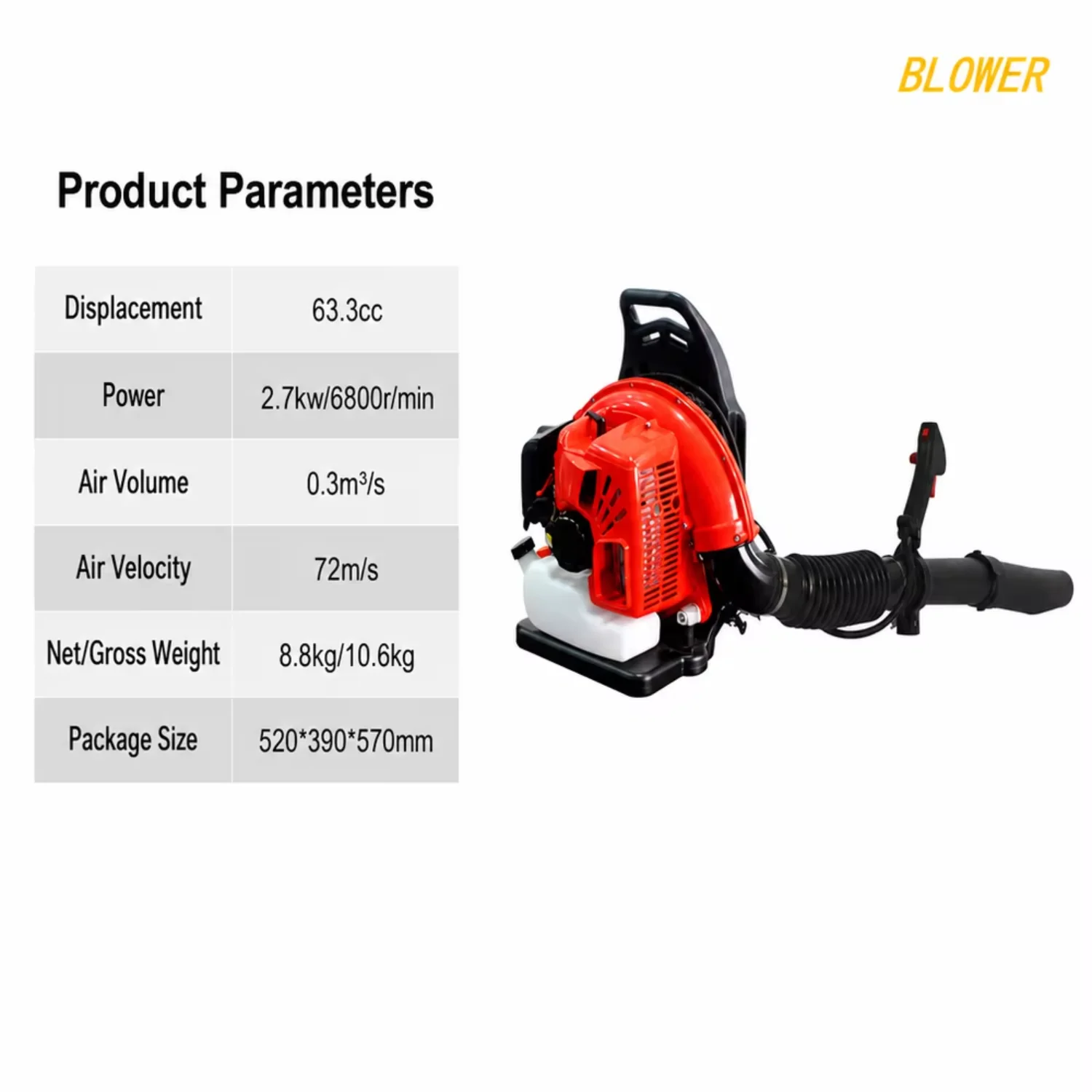 Leaf Blower, 63.3cc, 2-Stroke - detail 10