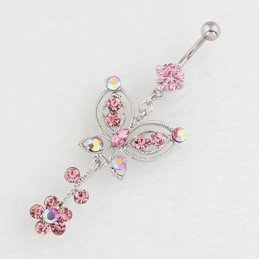 

Belly button rings is not allergic to butterfly body piercing jewelry stainless steel jewelry women