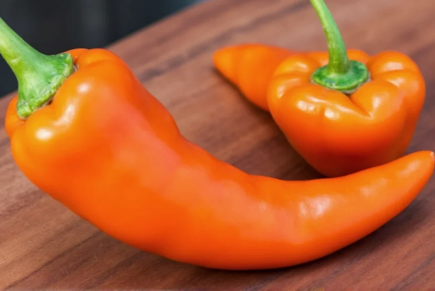Chef wearing gloves chopping habanero chilies