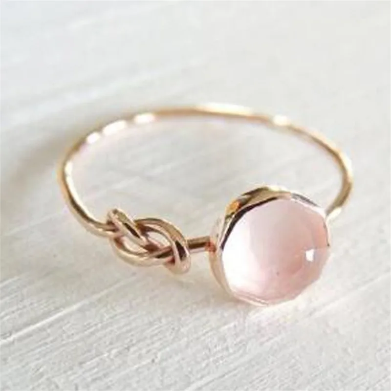 

Wholesale Elegant Luxury Natural Gemstone Pink Diamond Engagement Ring For Women