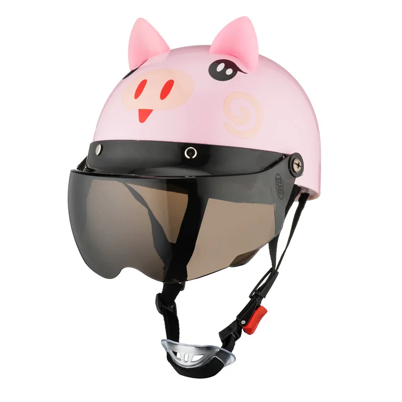 

2020 Bicycle Bike Electric Car Four Seasons Universal Cute Cartoon Safety Helmets for Children, Multi colors