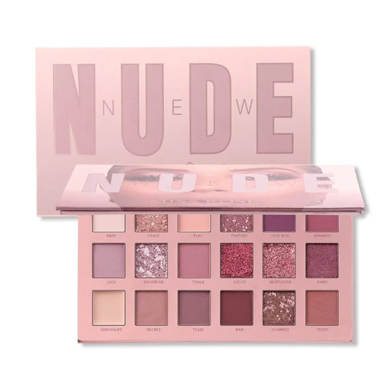 

18 Color Eyeshadow Mashed Potatoes Eyeshadow Shimmer Matte Sunset Adenium Obesum Eye Shadow Plate