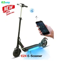 

2020 iEZway China electric scooter foldable smart two-wheels electric scooter smart electric skateboard with LCD Display