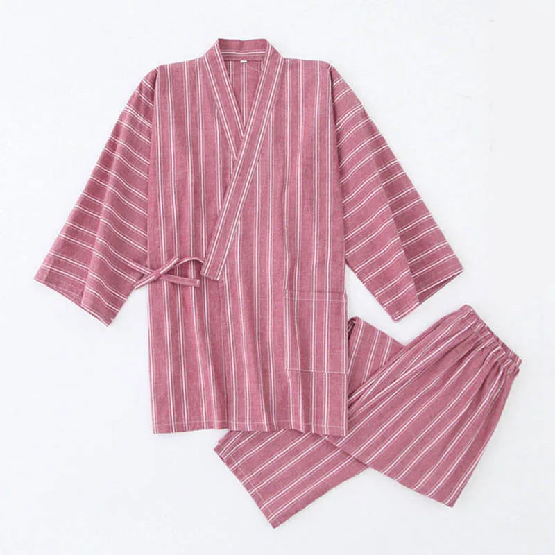 

Men's striped cotton pajamas home wear striped fashion sleepwear