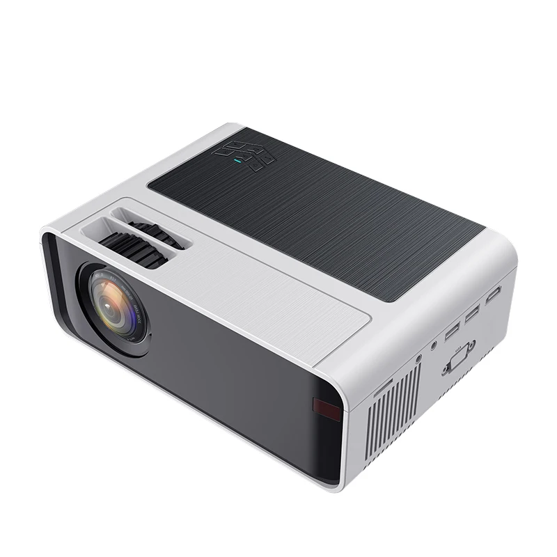

Model A15 Upgraded 1080p Clear Mini Projector Home Theater Outdoor Projector, Black/ white