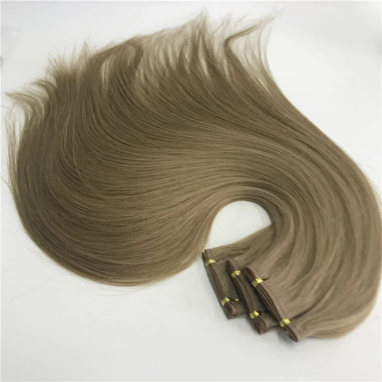 

Machine Tied Weft Extensions Sewn Wefts 10A Grade 22" 100 Grams 100% Remy Hair Bundles Hair Weft Supply Factory Greathairgroup