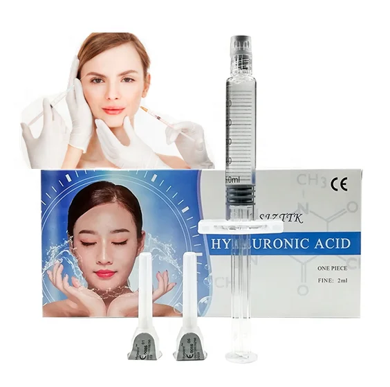 

1ml 2ml korea CE marked HA cross linked injectable lip dermal filler injection with lido for face