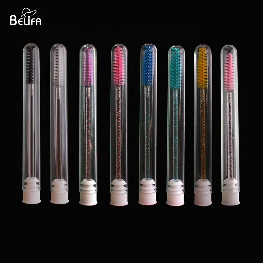 

private label new Style Disposable Applicator Mascara Wands with cap cover in tube Eyelash Extension cleansing makeup lash brush