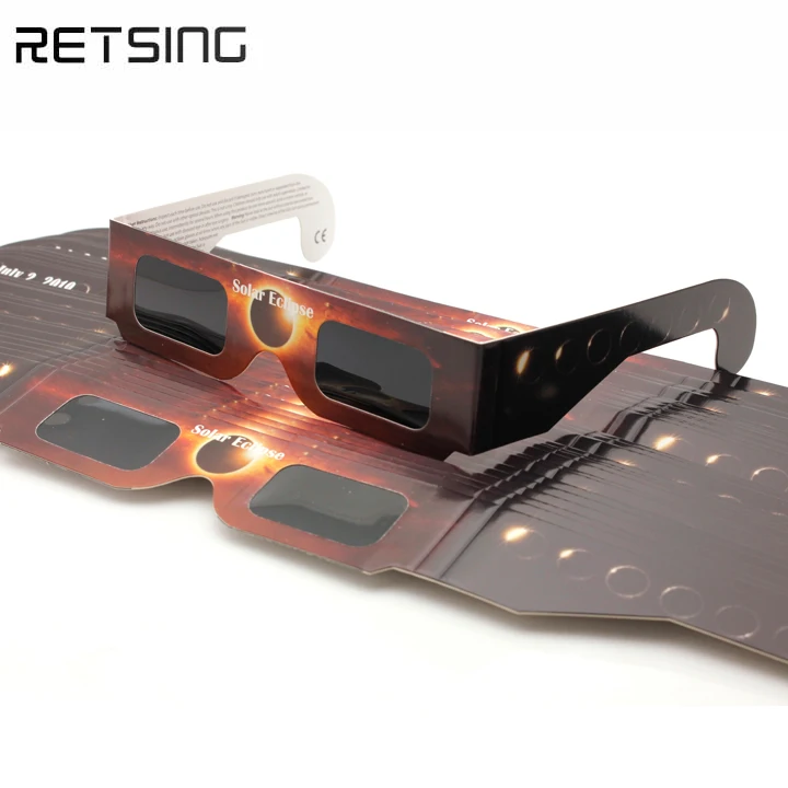 
Custom Paper Solar Eclipse Glasses Wholesale with CE approval 