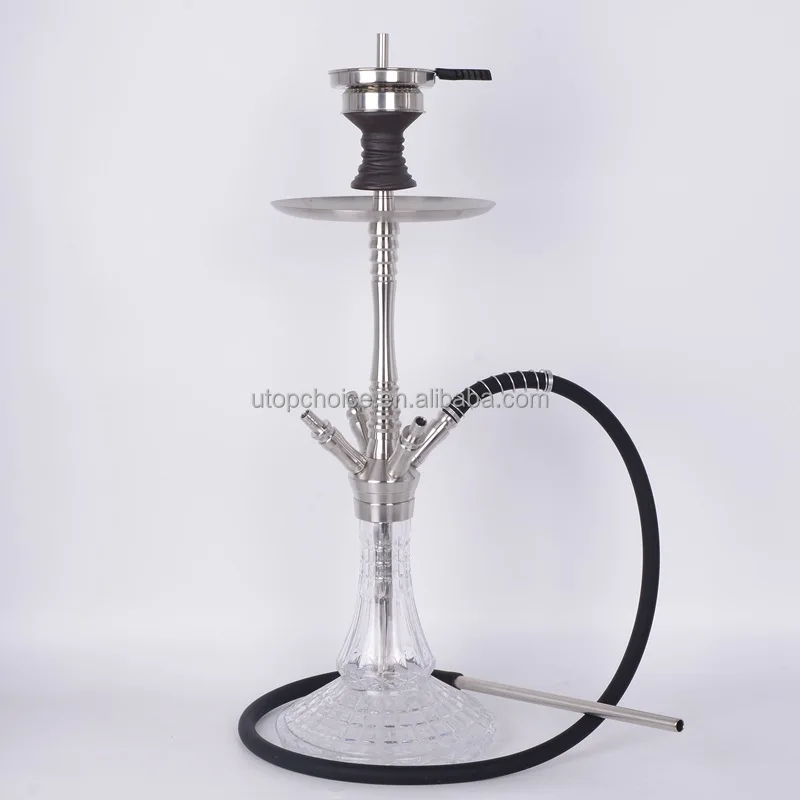 Top Sale Premium Shisha Large 304 Stainless Steel Water Shisha From Stock Shisha Set Narguile With One Hose Connector Chicha