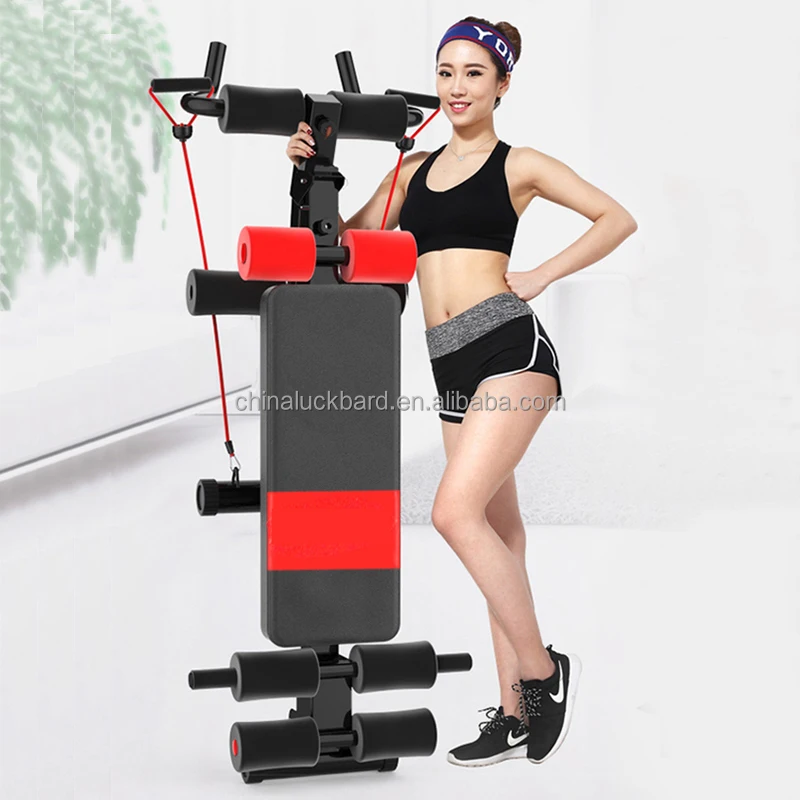 

Home Beauty Waist Machine Abdominal Exercise Equipment Abdominal Crunch Chair Strength Arm with Resistance Drawstring, Customized