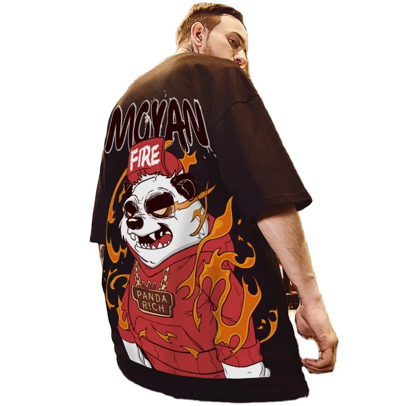 

XIANGHUI wholesale short sleeve round neck 3AD print plus size shirt men's t-shirt, Customized colors