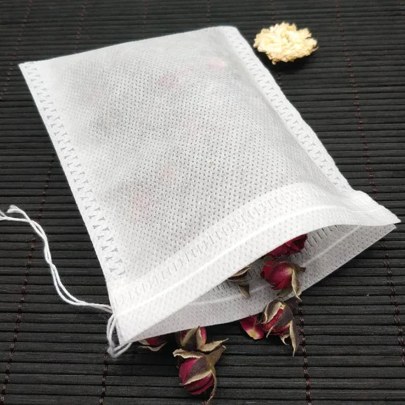 

Non Woven Fabric Drawstring Filter Flower Green Tea Bag