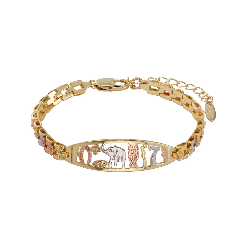 

75468 Xuping jewelry Perennial selling religious colored elephant color separation bracelet