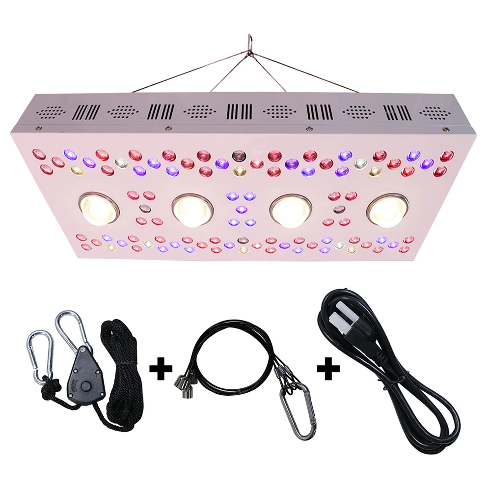 

Free Shipping SJV-COB-1000, New COB LED Technology, More Eficiency High PPFD COB LED Grow Lights With 3 Dimming Knob 4 Spectrum