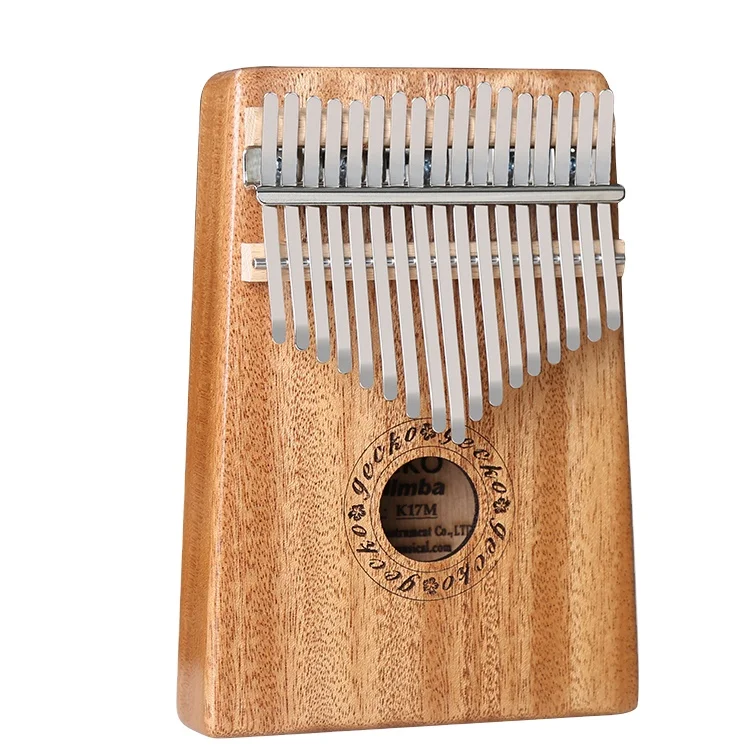 

New Kalimba High Quality African Color Mahogany 17keys Thumb Piano Kalimba, Natural