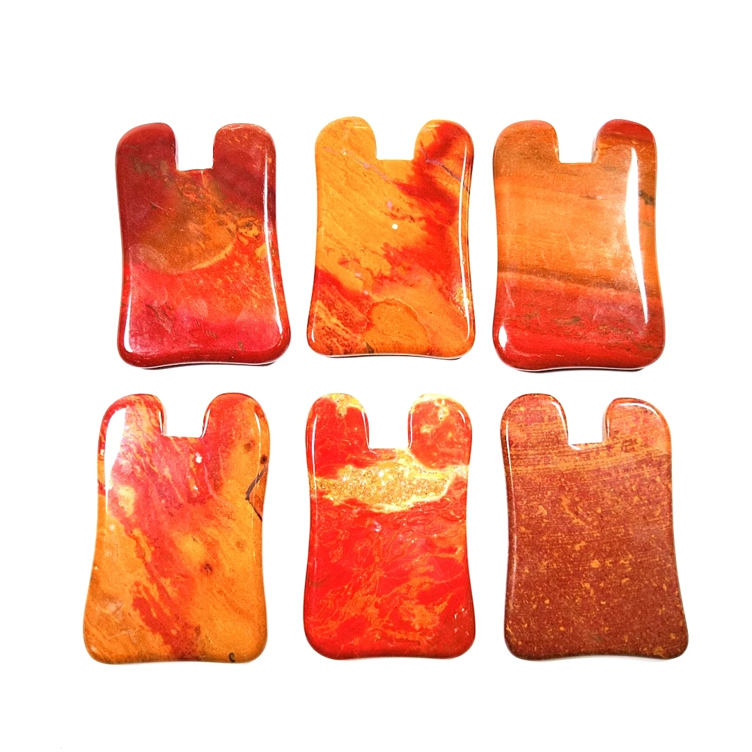 

New mookaite jasper Gua Sha board Body Massager stones Tool gua sha massager products Jade scraping board