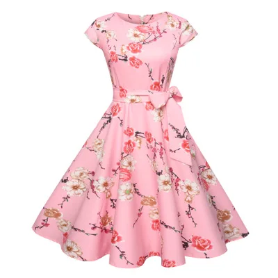 

casual vintage print womens summer clothing skater dress ecowalson, As picture