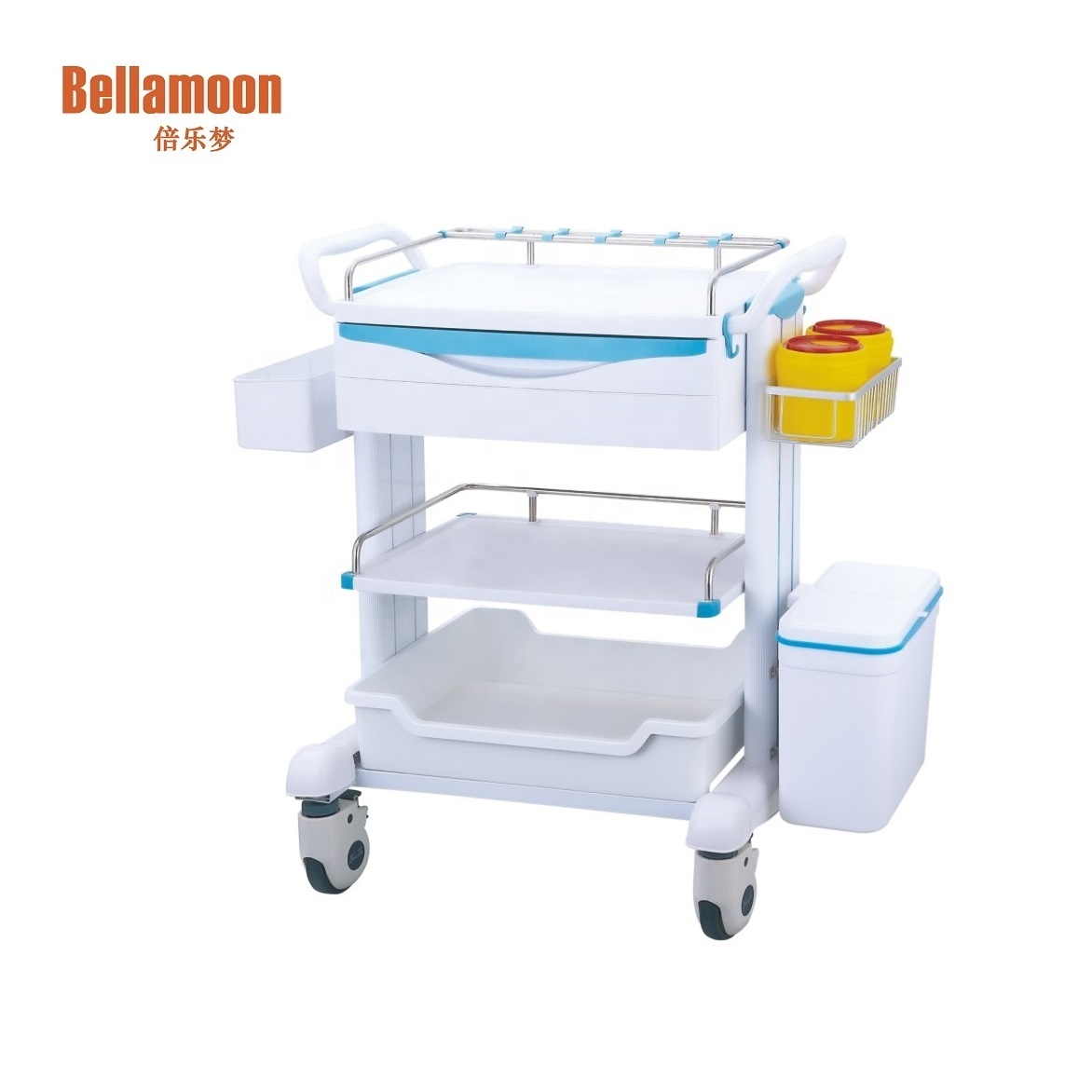 
TC6001A Hospital Treatment Cart,Medical Dressing Carriage Vehicle,Medicine Trolley,ABS Car For Nursing 