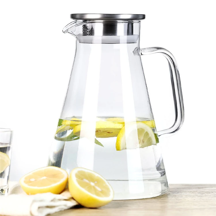 

High quality kitchen glass pitcher Gaopeng silicon material beer coffee glass pitcher