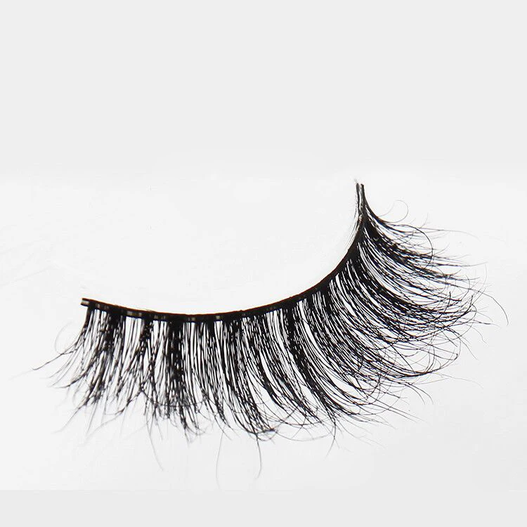 

Packaging horsehair factory direct handmade 3d extension false eyelashes, Black