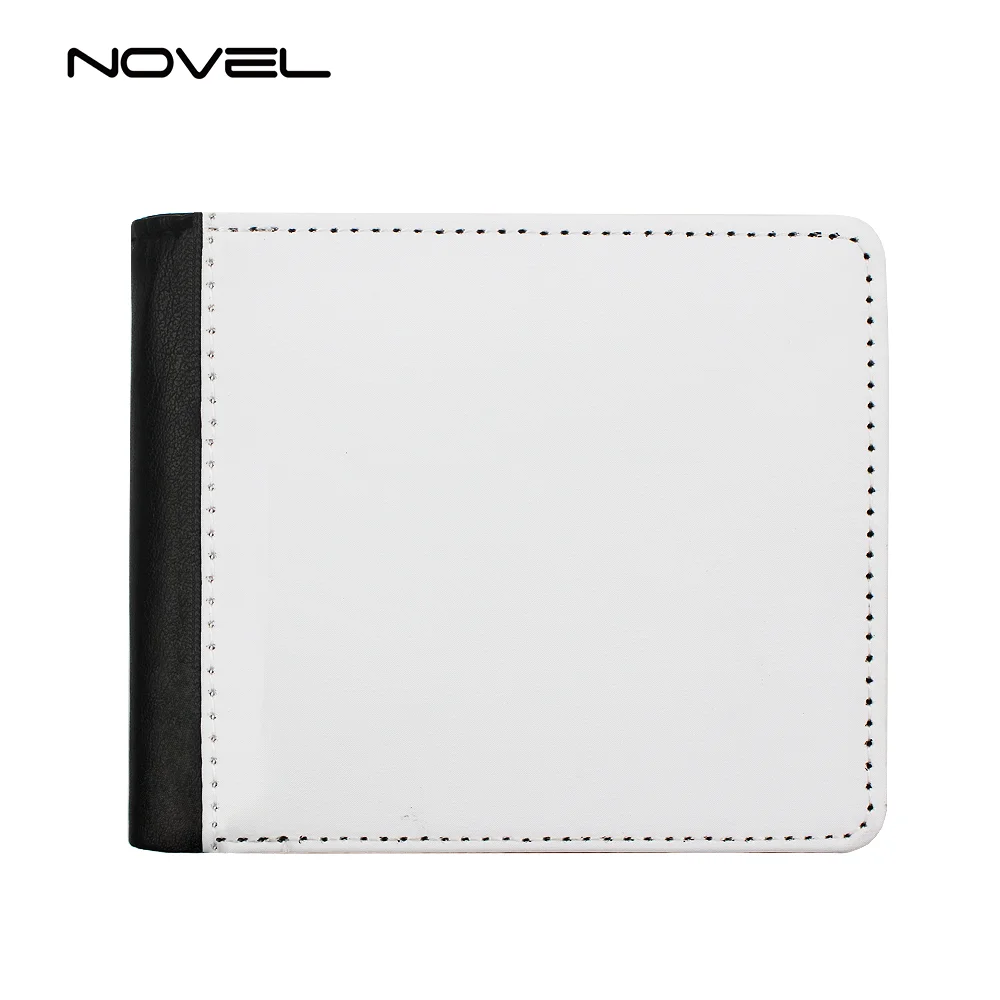 

Sublimation Bi- Folder Wallet with card holderFor Men, Black,brown