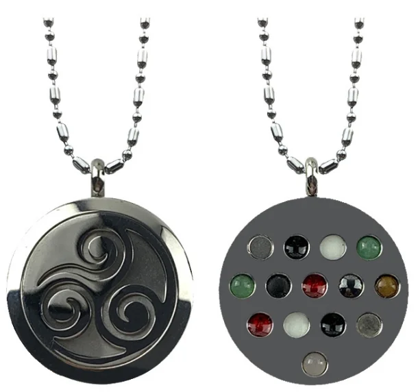 

stainless steel magnetic negative ion energy pendant, Silver
