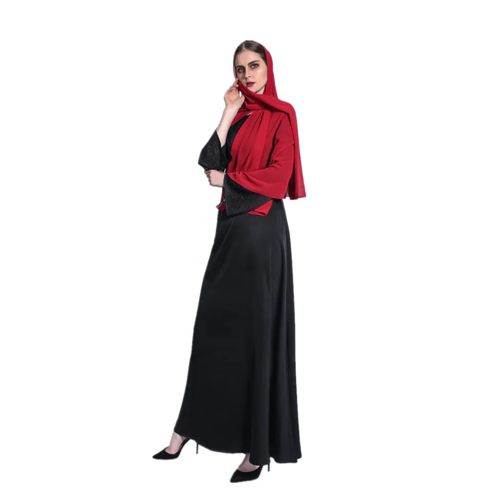 

High Quality Islamic Clothing Dubai Abaya Dresses Muslim Long Dress Muslim Abaya 2021 Abaya with Pearls, Photo shown