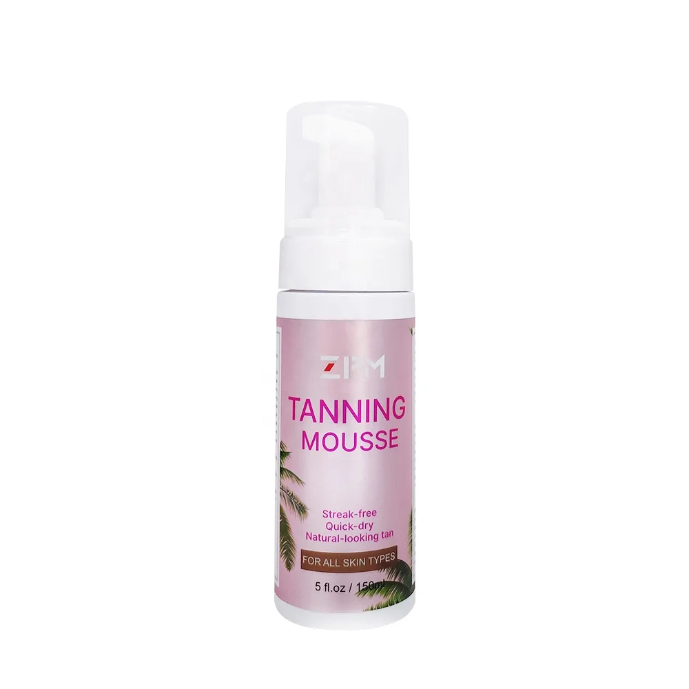 

ZPM Moisturizing Self Tanning Mousse and Sunless Tanner For Fair to Medium Skin Tones Salon Quality Coconut Scented