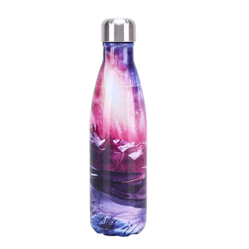 

Colorful Double Wall Vacuum Insulated Travel Stainless Steel Sport Coke Cola Water Bottle, Customized color