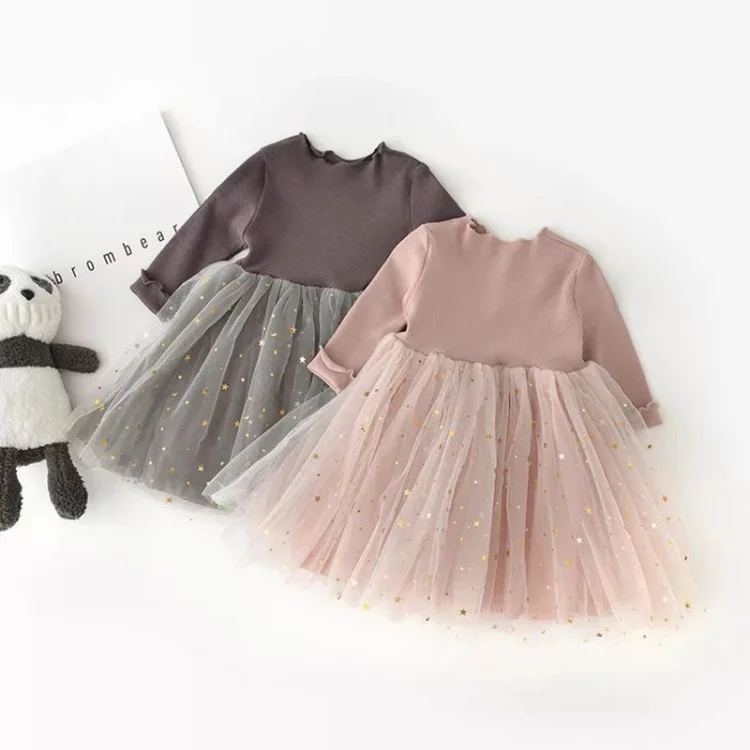 

Toddle Girls Tutu Dress Long Sleeves Tulle Skirts A-line Dress