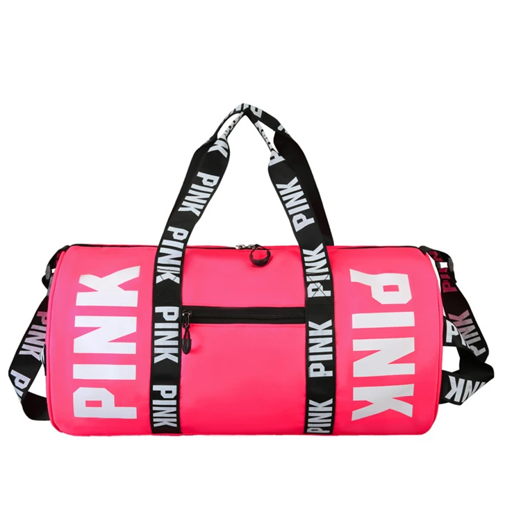 

Luxury duffle pink waterproof bag travel sports yoga food gym traveling purse bags 2021, Customized color