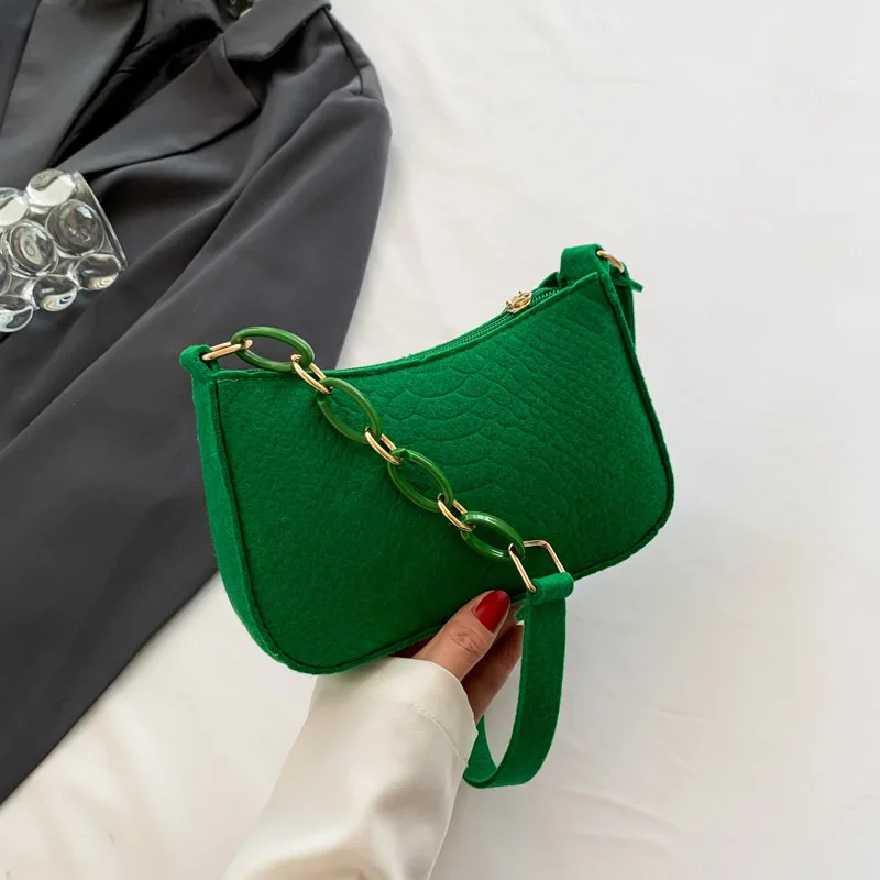 

New trend fashion simple shoulder bag with fresh women underarm bag