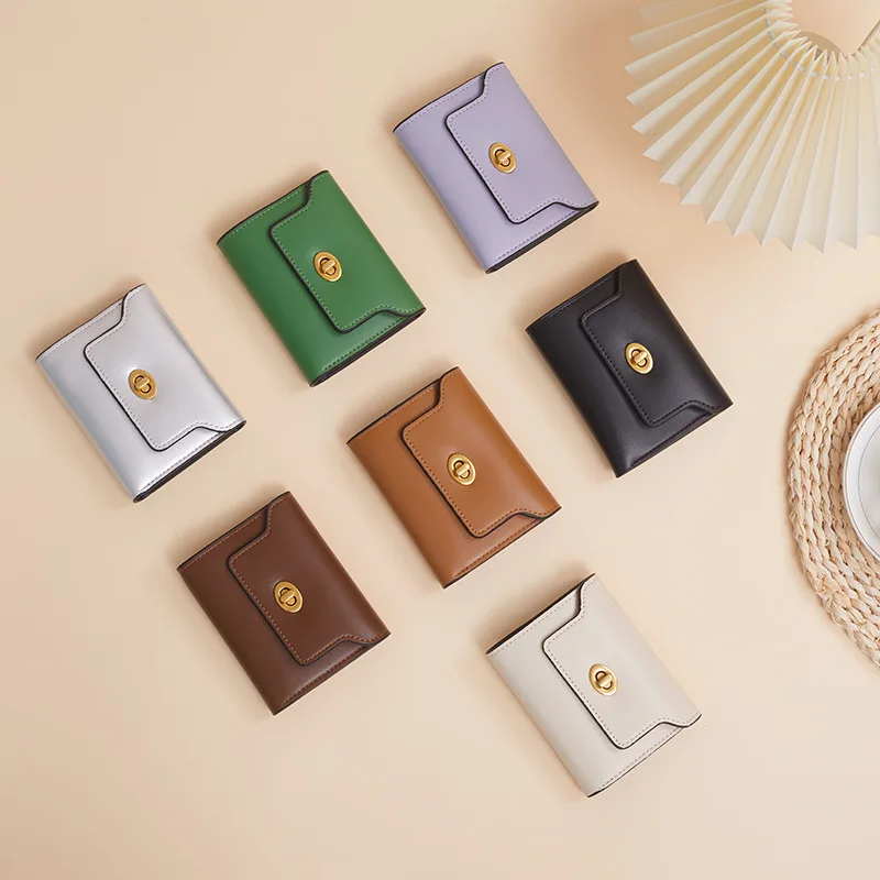 

Factory wholesale Luxury Girl Female Fancy Wallet Women RFID Multi-color Billetera Purse Carteras Women Wallet with Lock