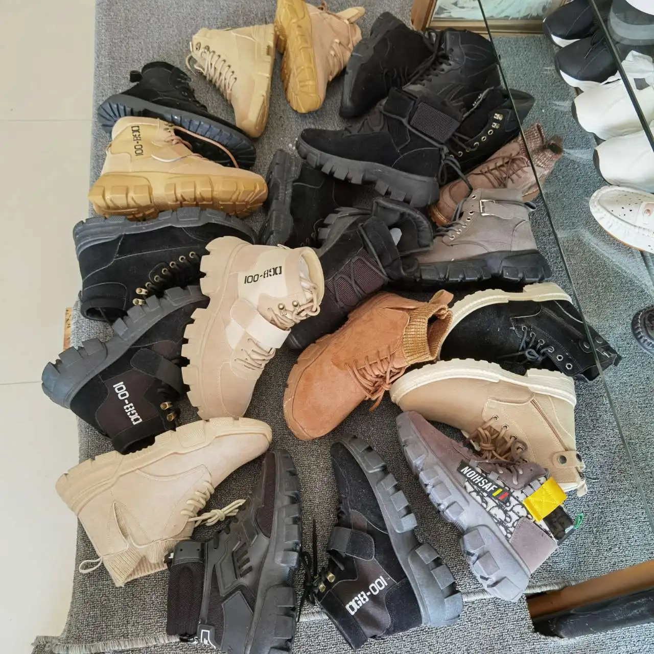 

MD674 Wholesale male Martin boots second-hand male Martin boots imported second-hand shoes
