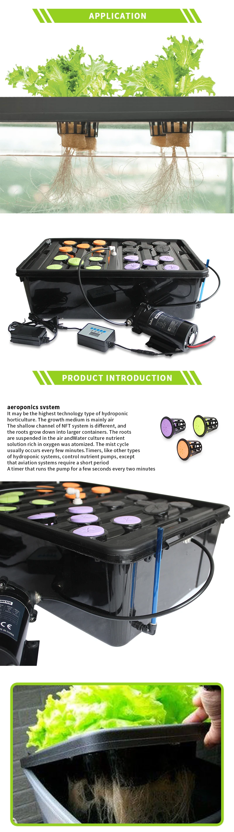 Container Hydroponics Clone Bucket Aeroponics Mist System Hydroponic