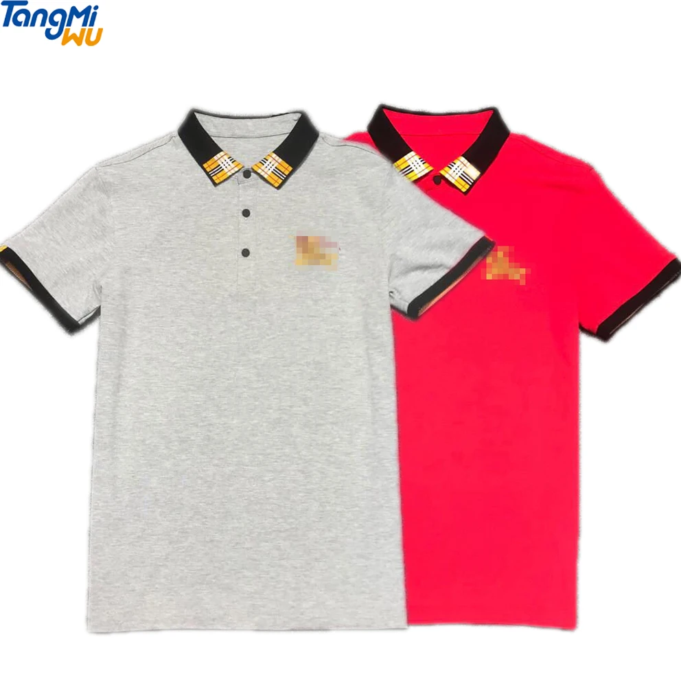 

high quality summer original men polo shirt embroidered printing mercerized cotton Luxury polo tshirt