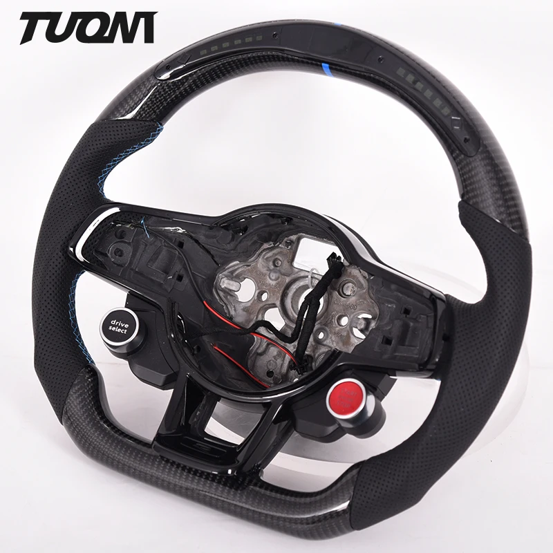 

Modified For Volkswagen Polo Gt I R Mk7 Golf 7 Carbon Fiber Leather LED Steering Wheel, Customized color