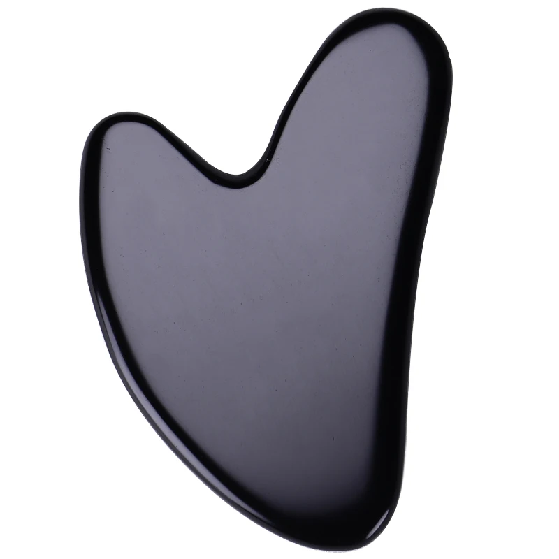 

Advanced Black Bian Stone Jade Gua Sha For Soothe The Skin Deep Beauty
