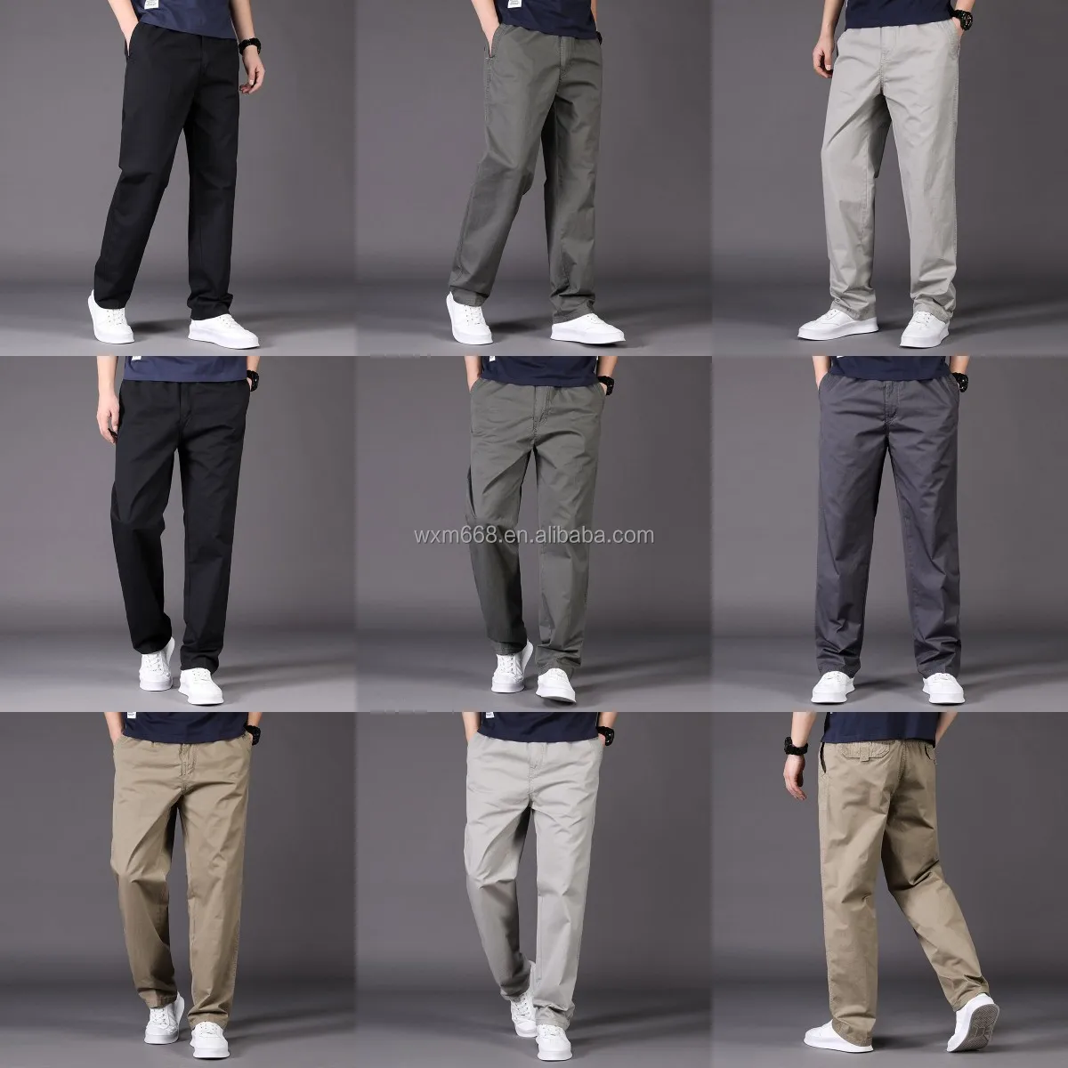 

Men's casual trousers spot cheap wholesale men's sports casual trousers long straight legs men's casual trousers