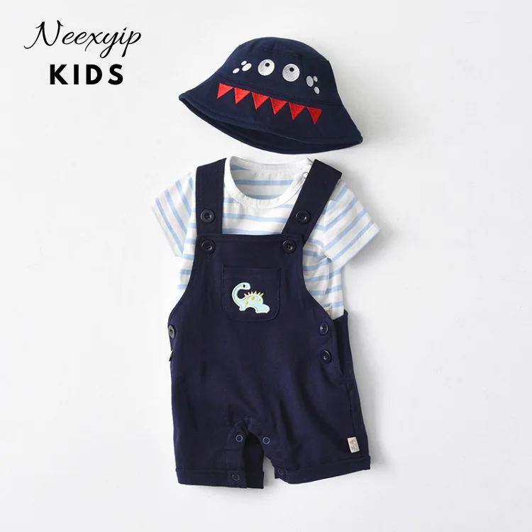 

Unisex Baby Clothing Gift Set Snap Button Dinosaur Novelty 2 PCS Long sleeves Overalls baby, Dark blue