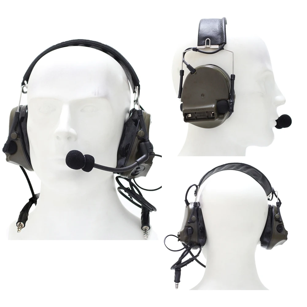 

Hunting TAC-SKY COMTAC III Silicone earmuff version Noise reduction pickup Military Earphone Tactical Headset
