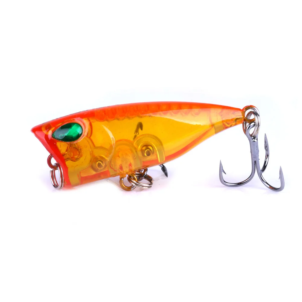 

Mini Fishing Lure Fishing Artificial Poppa 4cm 3g Perch Pescado Articulos De Pesca Peche Isca Artificial Pescaria Alat Pancing, 8colors